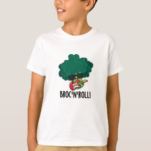 Brock n Roll Funny Veggie Broccoli Pun  T-Shirt
