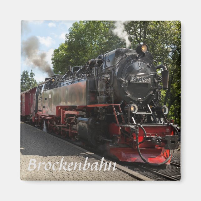Brockenbahn Brocken Railway photo Magnet (Front)