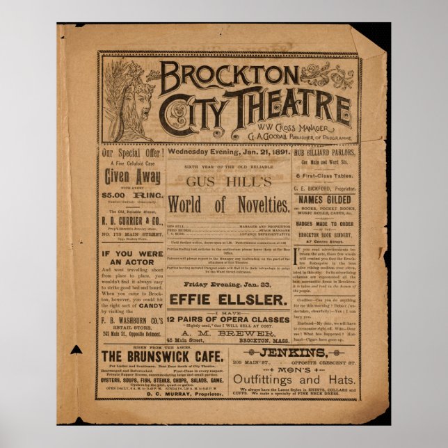Brockton City Theatre Poster (Front)