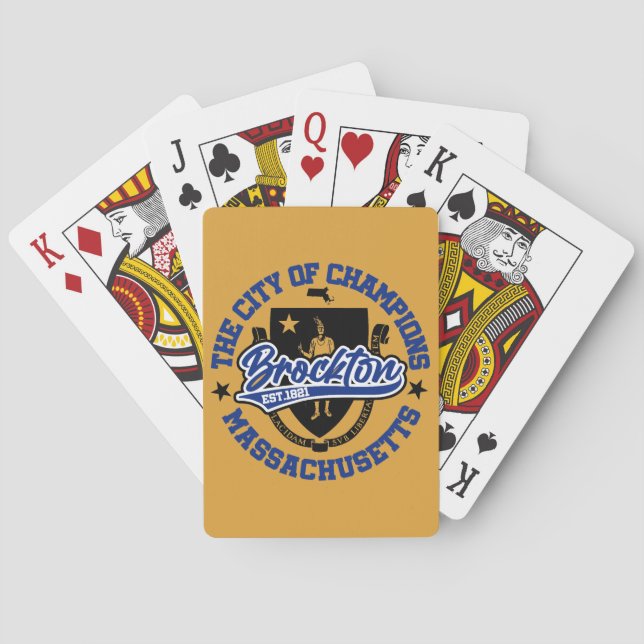 Brockton,Massachusetts Playing Cards (Back)