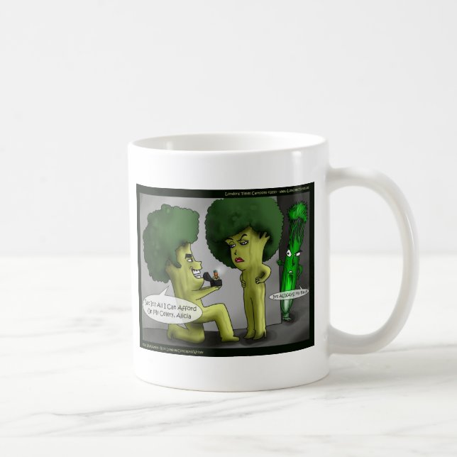 Brocolli Bride Funny Cards Tees Mugs & Gifts (Right)
