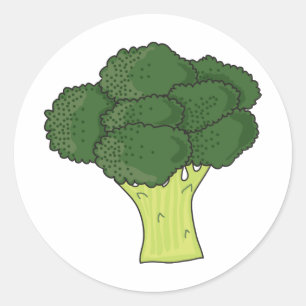 Brocolli Classic Round Sticker