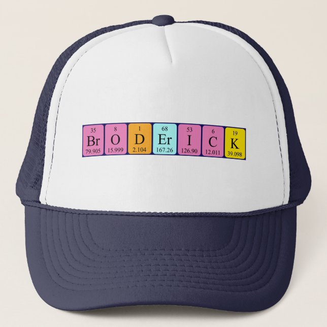 Broderick periodic table name hat (Front)