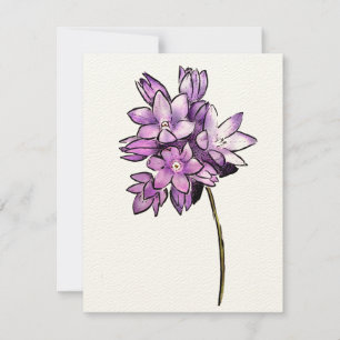 Brodiaea Flower Card
