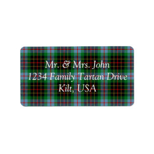 Brodie Hunting Tartan Label