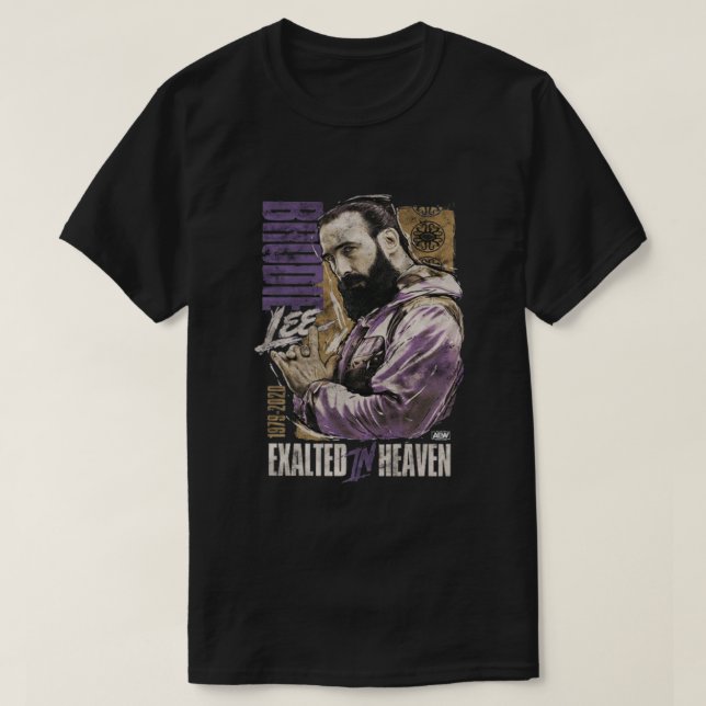 Brodie Lee Exalted in Heaven T-Shirt (Design Front)