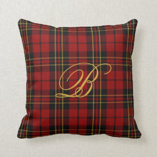 Brodie Tartan Monogram Pillow
