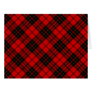 Brodie tartan red black plaid