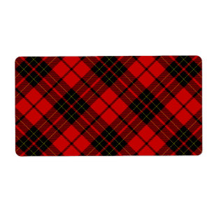 Brodie tartan red black plaid