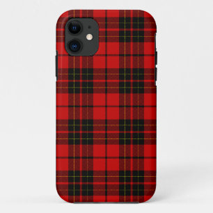 Brodie tartan red black plaid iPhone 11 case