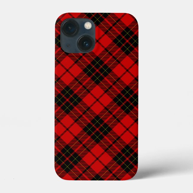 Brodie tartan red black plaid Case-Mate iPhone case (Back)