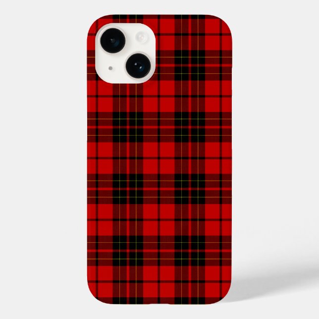 Brodie tartan red black plaid Case-Mate iPhone case (Back)