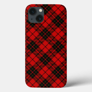 Brodie tartan red black plaid iPhone 13 case