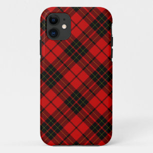 Brodie tartan red black plaid iPhone 11 case