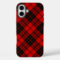 Brodie tartan red black plaid