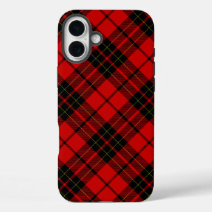 Brodie tartan red black plaid iPhone 16 plus case