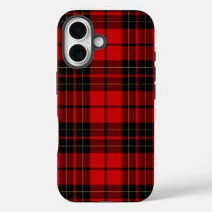 Brodie tartan red black plaid iPhone 16 case