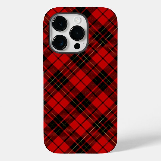 Brodie tartan red black plaid Case-Mate iPhone case (Back)