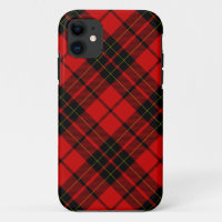 Brodie tartan red black plaid