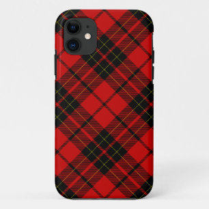 Brodie tartan red black plaid iPhone 11 case