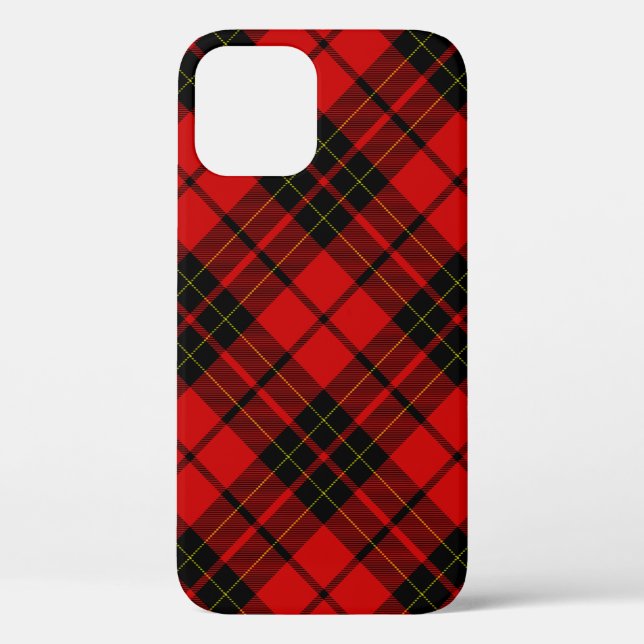 Brodie tartan red black plaid Case-Mate iPhone case (Back)