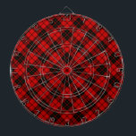 Brodie tartan red black plaid dartboard<br><div class="desc">Brodie clan tartan red black plaid</div>