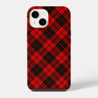 Brodie tartan red black plaid