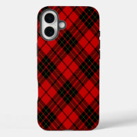 Brodie tartan red black plaid