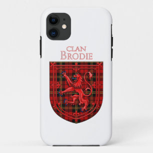 Brodie Tartan Scottish Plaid Lion Rampant iPhone 11 Case