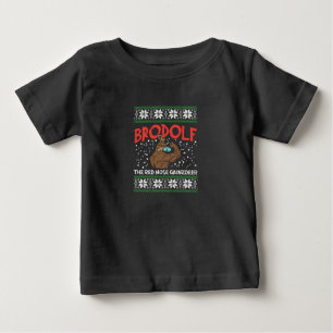 Brodolf In Mask Muscle Workout Gym Ugly Xmas Baby T-Shirt