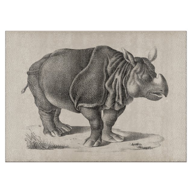 Brodtmann Rhinoceros Sketch Cutting Board (Front)