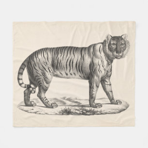 Brodtmann Tiger Sketch Fleece Blanket