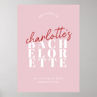 Brody Bachelorette Welcome Sign Canvas