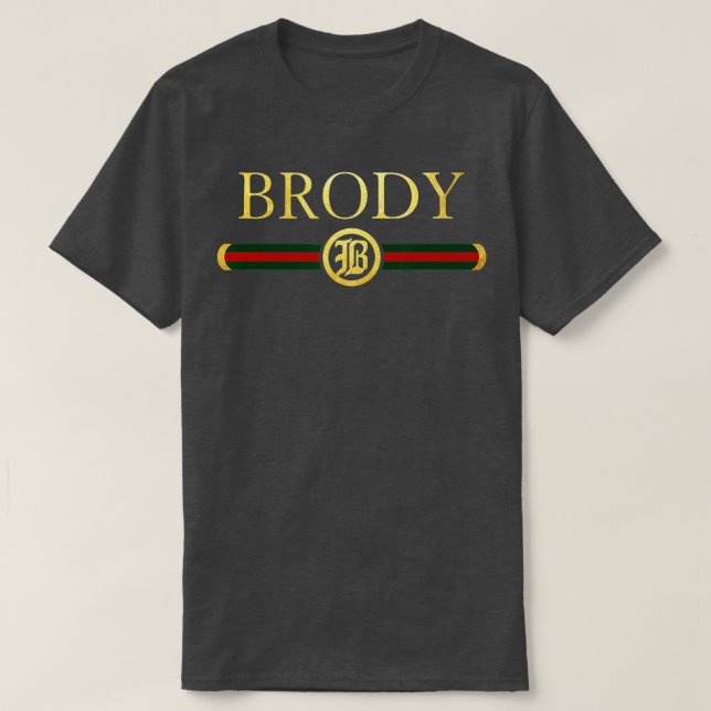 Brody Name Personalized Royal Luxury Gift Men Wome T-Shirt (Design Front)