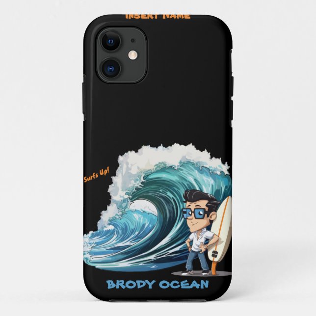 Brody Ocean Wavecrest Case-Mate iPhone Case (Back)