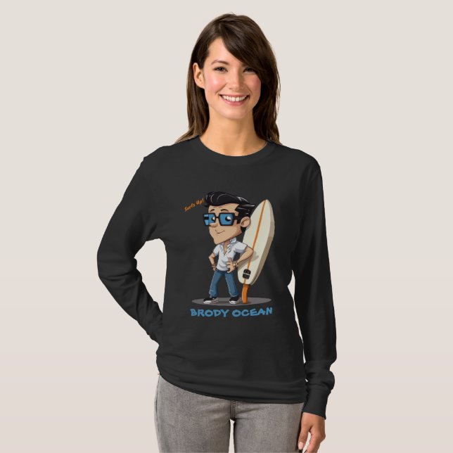 Brody Ocean Wavecrest T-Shirt (Front Full)