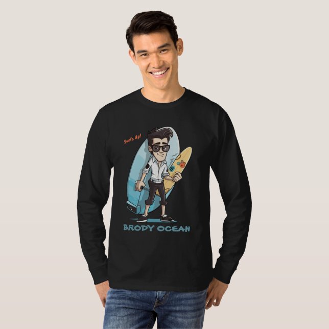 Brody Ocean Wavecrest T-Shirt (Front Full)