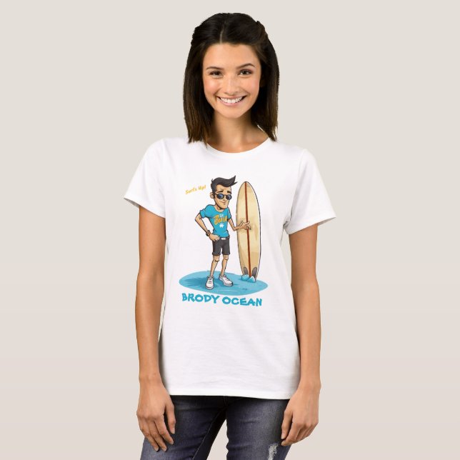 Brody Ocean Wavecrest T-Shirt (Front Full)