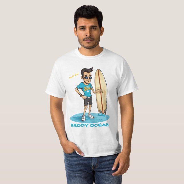 Brody Ocean Wavecrest T-Shirt (Front Full)