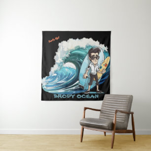 Brody Ocean Wavecrest Tapestry