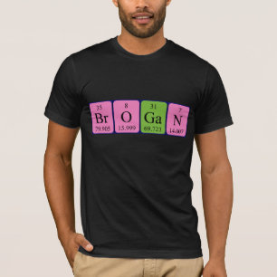 Brogan periodic table name shirt