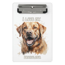 Broholmer Dog-inspired clipboard
