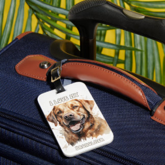 Broholmer Dog-inspired luggage tag