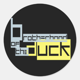 Brohood ministickers classic round sticker