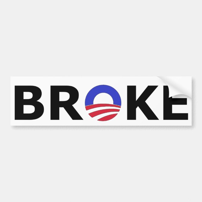 BROKE BUMPER STICKER (Front)