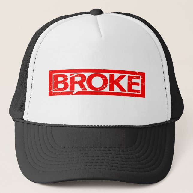 Broke Stamp Trucker Hat (Front)