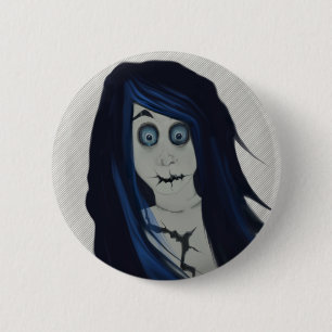 Broken 6 Cm Round Badge