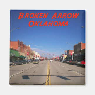 Broken Arrow Oklahoma Downtown View Magnet