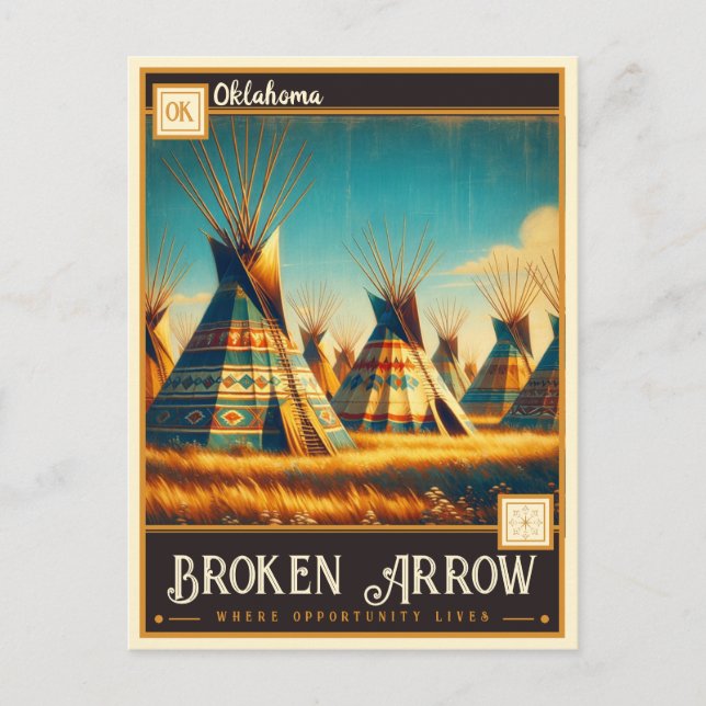 Broken Arrow, Oklahoma | Vintage Postcard (Front)