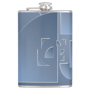 broken bluestone brick hip flask